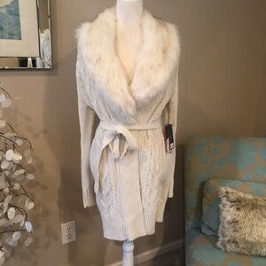 NEW JL Cardigan Fur Wrap